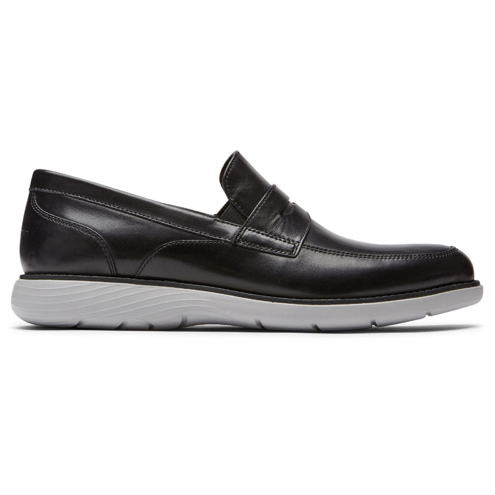 Rockport Loafers For Mens Black - Garett Penny - LR7683410